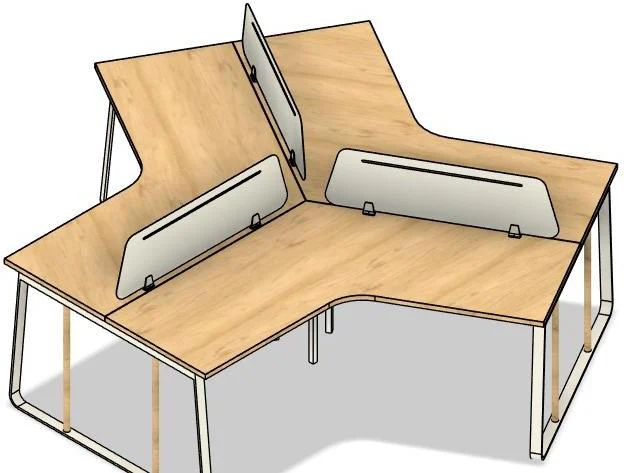 L-Shaped Workstation Cluster